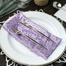 5 Lavender Sequined 20X20" Wedding Napkins Table Linens Decorations