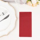Burgundy 20 Rectangular 17" X 12" Airlaid Paper Disposable Dinner Napkins Decorations