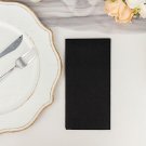 Black 20 Rectangular 17" X 12" Airlaid Paper Disposable Dinner Napkins Decorations