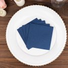 Navy Blue 20 Square 10" X 10" Airlaid Paper Disposable Cocktail Napkins Decorations