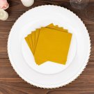 Gold 20 Square 10" X 10" Airlaid Paper Disposable Cocktail Napkins Decorations