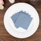 Dusty Blue 20 Square 10" X 10" Airlaid Paper Disposable Cocktail Napkins Decorations