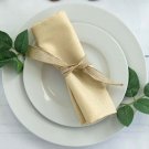 10 Champagne Polyester 20X20" Wedding Napkins Table Linens Decorations