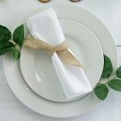 10 White Polyester 20X20" Wedding Napkins Table Linens Decorations