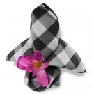 25 Pcs 15X15" Black White Checkered Polyester Napkins Picnic Linens Decorations