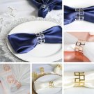 12 Pcs Classic Aluminum Napkin Rings Wedding Decorations