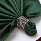 10 Pcs Antique Gold Diamond Napkin Rings Wedding Dinner Decorations