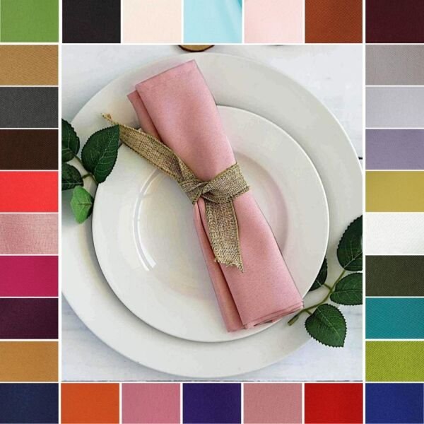 100 Polyester 17X17" Table Napkins Wedding Kitchen Linens Decorations