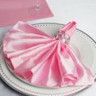 10 Pink Silky Satin 20X20" Wedding Napkins Table Linens Decorations