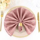 10 Dusty Rose Polyester 20X20" Wedding Napkins Table Linens Decorations