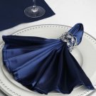 10 Navy Blue Silky Satin 20X20" Wedding Napkins Table Linens Decorations