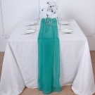 Turquoise 72" Premium Chiffon Table Top Runner Wedding Decorations