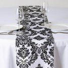 5 Pcs Flocking Table Runners 12X108" Wedding Linens Decorations