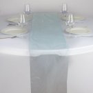 Light Blue Organza 14X108" Table Runner Wedding Tabletop Decorations