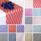 12 Pcs Table Runners 12" X 108" Floral Lace Wedding Linens Decorations