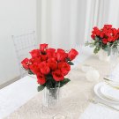 84 Red Silk Rose Buds Wedding Flowers Bouquets Decorations