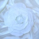 4 Pcs 12" White Artificial Large Roses Flowers Wall Backdrop Wedding Decorations
