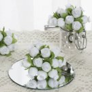 144 Pcs White Mini Craft Rose Buds Wedding Favors Decorations