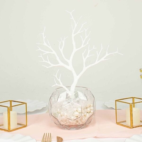 White 10 Plastic 14" Artificial Manzanita Tree Branches Vase Fillers