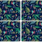 Sara Miller London For Parrot Collection Set Of 4 Placemats