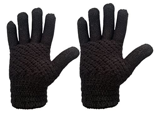 Ladies Thermal Knitted Cold Winter Gloves Locks The In Warmth Yarn 3.2 Tog Placemats