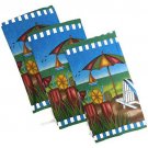 Set Of 4 Nautical Coastal Beach Design Kitchen Towels Dish Towels For Kitchen D Placemats