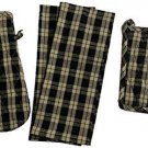Set Of 4 100% Cotton Farmhouse Country Kitchen Linen Set Included 2 Kitchen To Placemats