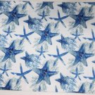 Set Of 4 Same Kitchen Fabric Thin Sealifestarfish With Blue Back Placemats