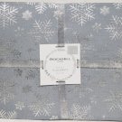 Set Of 4 Same Fabric 13"X19" Christmas Snowflakes Oney Rockhill Placemats