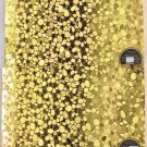 Set Of 2 Same Pvc Vinyl Non Clear 18X12"Gold Colored Shapes Designal Placemats