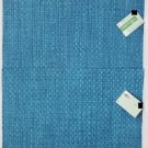 Set Of 4 Same Fabric 12" X 18" Blue Woven Design Placemats