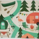 Set Of 4 Same Plastic 12" X 17" Campsitehikingtriptrailer Park Placemats