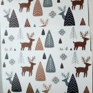 Set Of 3 Vinyl Foam Back 12"X18" Christmasbrown Ey Reindeers Placemats