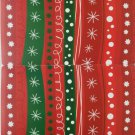 Set Of 2 Vinyl Foam Back 13"X18" Christmas Wrapping Designs Colors Placemats