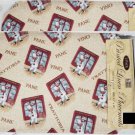 Set Of 2 Same Linen Fabric Printed 12" X 18" Fat Chef Red Vino Placemats
