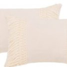 Natural Cotton Macrame Fringe Knit Tassel Throw Pillowcovers Boho Ivory 12X20 Home Decor Natural Cotton Macrame Fringe Knit Tassel Throw Pillowcovers Boho Ivory 12X20 Home Decor