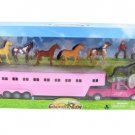 Pick Up Truck W/ Horse Trailer Playset Newray Ss 15395 1/32 Scale Farm Vehicle Toys Gifts