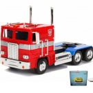 Diecast Car W/Display Turntable Optimus Prime Transformers G1 1/24 Scale Toys Gifts