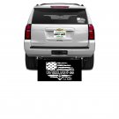 USS VREELAND FF-1068  REAR WINDOW DECAL.  NEW.  WHITE