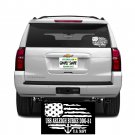 USS ARLEIGH BURKE DDG-51  REAR WINDOW DECAL.  NEW.  WHITE