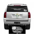 USS STERETT CG-31  REAR WINDOW DECAL.  NEW.  WHITE