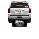 USS COPELAND FFG-25  REAR WINDOW DECAL.  NEW.  WHITE