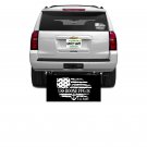 USS BOONE FFG-28  REAR WINDOW DECAL.  NEW.  WHITE