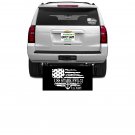 USS STARK FFG-31  REAR WINDOW DECAL.  NEW.  WHITE