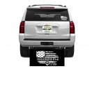 USS HALYBURTON FFG-40  REAR WINDOW DECAL.  NEW.  WHITE