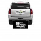 USS RENTZ FFG-46  REAR WINDOW DECAL.  NEW.  WHITE