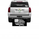 USS SOMERSET LPD-25  REAR WINDOW DECAL.  NEW.  WHITE