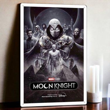 Moon Knight TV series Show Tin Sign Metal Plaque Poster 8x12 inches