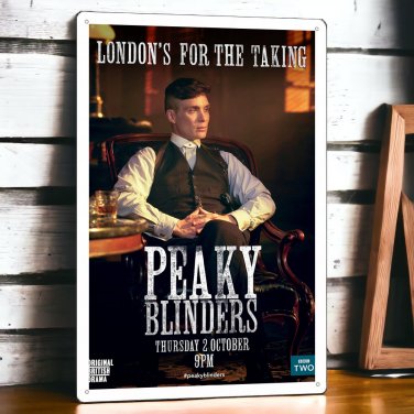 Peaky Blinders TV series Show Tin Sign Metal Plaque Poster 8x12 inches
