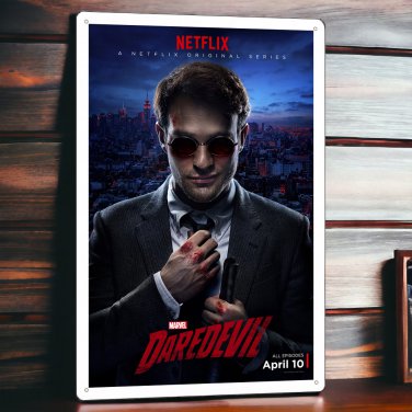 Daredevil TV series Show Tin Sign Metal Plaque Poster 8x12 inches